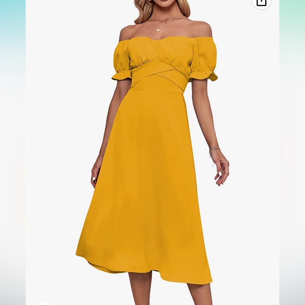 Off the shoulder dress